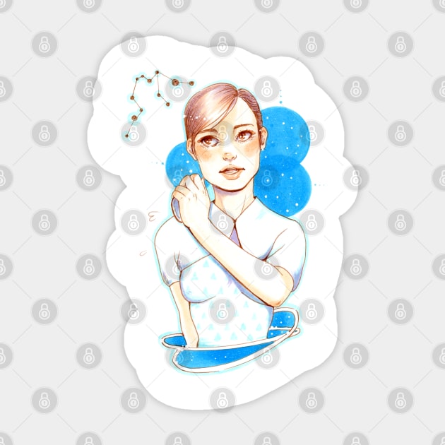 Aquarius Constellation Sticker by jessicaguarnido